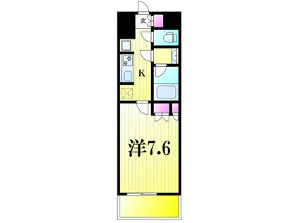 第18シントウキョウビル(1K/5階)の間取り写真