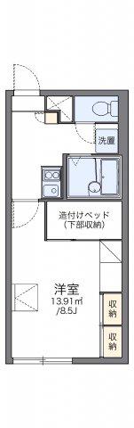 レオパレスシーサイドサカエ(1K/1階)の間取り写真