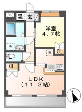 グレイスヴィラST(1LDK/2階)の間取り写真