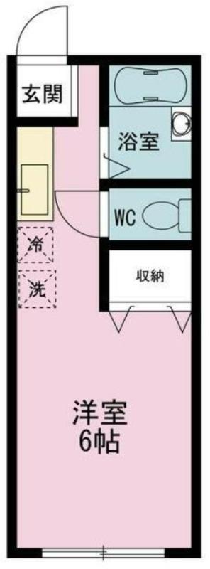 サンライフ浜見台(ワンルーム/1階)の間取り写真