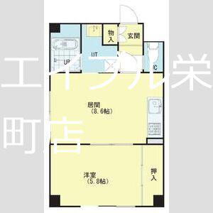 エクセレント33(1LDK/3階)の間取り写真