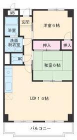 センチュリーハウスヒビノⅠ(2LDK/2階)の間取り写真