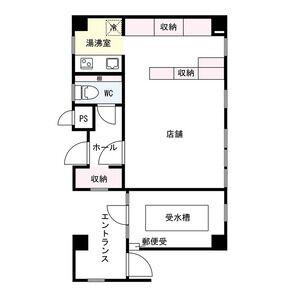 クレインコート夙川(ワンルーム/1階)の間取り写真