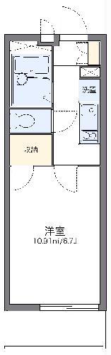 レオパレスベイサイドコート横浜(1K/3階)の間取り写真