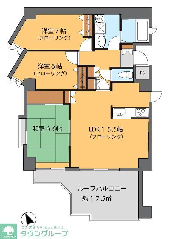 クレア日吉(3LDK/2階)の間取り写真