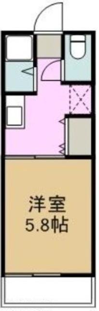 レトア野木村(1K/2階)の間取り写真