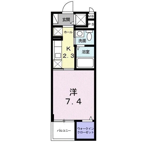 ライルエフ・青葉(1K/3階)の間取り写真