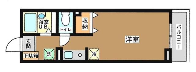 パルメゾンエスポワール(1K/1階)の間取り写真