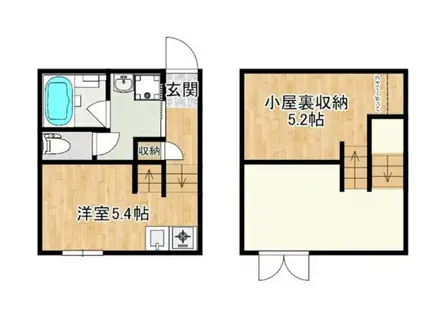 RENATUS PRIMO(ワンルーム/2階)の間取り写真
