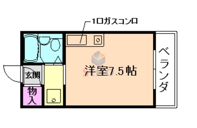 アメニティ曽根(ワンルーム/5階)の間取り写真