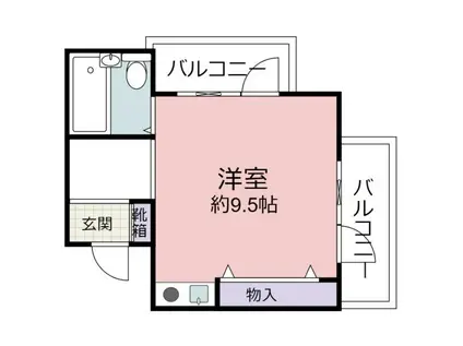 平井ビル(ワンルーム/3階)の間取り写真