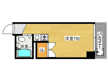 フォルテシモ 住吉(ワンルーム/9階)の間取り写真