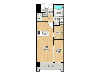 GRAN STELLA NAGAO(1LDK/8階)の間取り写真