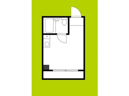 グランキューブ大正通(ワンルーム/4階)の間取り写真