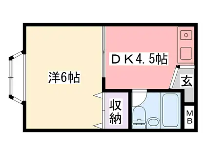 INNOVKOSHIEN(1K/3階)の間取り写真