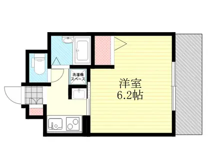 エステムコート新大阪Ⅵ エキスプレイス(1K/9階)の間取り写真