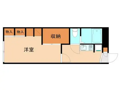 レオパレスPREGIO(1K/1階)の間取り写真