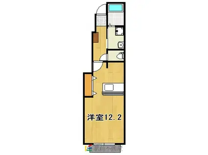 スモールウッズタウンTOMOII(1K/1階)の間取り写真