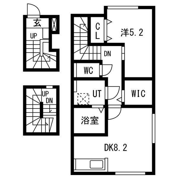 とってもたのし荘 (1LDK/3階)の間取り写真