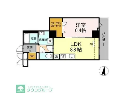 GRAND SOLEIL(1LDK/5階)の間取り写真