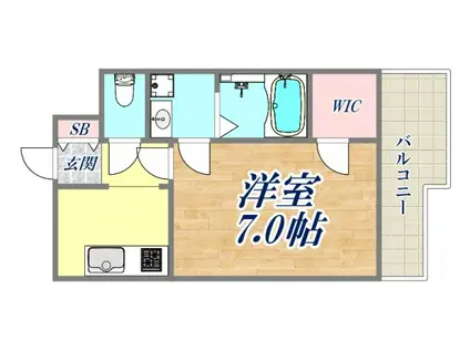 エクセルコート・昭和南通・プライムレジデンス(1K/4階)の間取り写真