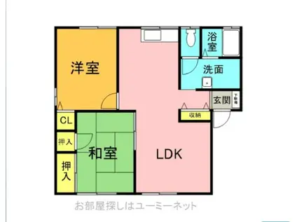 セジュール龍王 A棟(2LDK/2階)の間取り写真