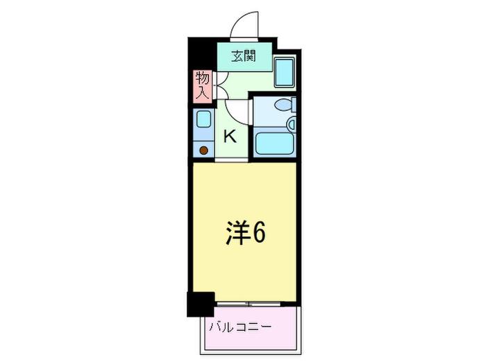 カサベラ岡本(1K/7階)の間取り写真