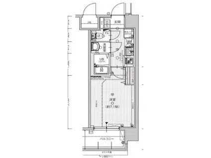 リヴィアス大阪ヴェリテ(1K/5階)の間取り写真