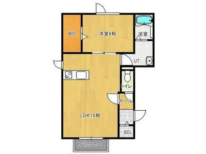 CUILLERE(1LDK/1階)の間取り写真