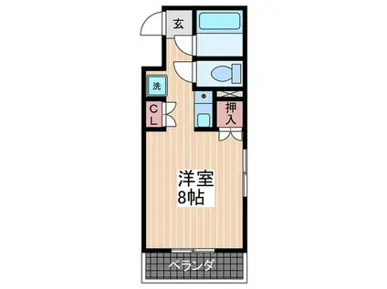 ライフプラス五日市三宅(ワンルーム/2階)の間取り写真