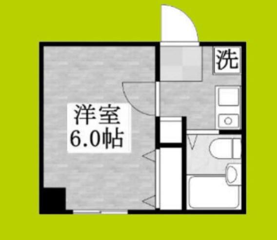 プレアール平野本町(1K/2階)の間取り写真