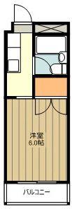 第1井上ビル(1K/3階)の間取り写真