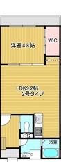プリヴェ豊中曽根(1LDK/2階)の間取り写真