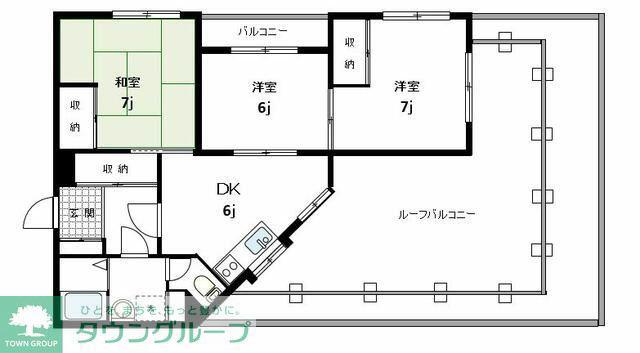 ヴェルデューラ(3DK/5階)の間取り写真