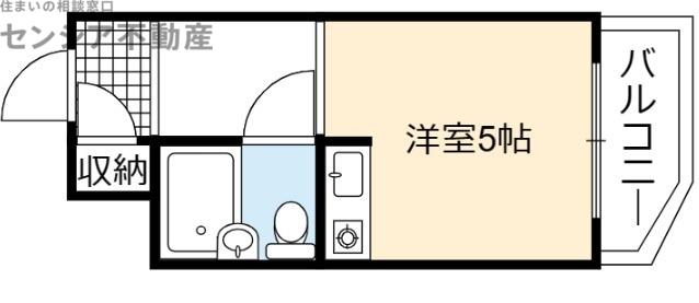 朝日プラザアクシス城東(ワンルーム/7階)の間取り写真