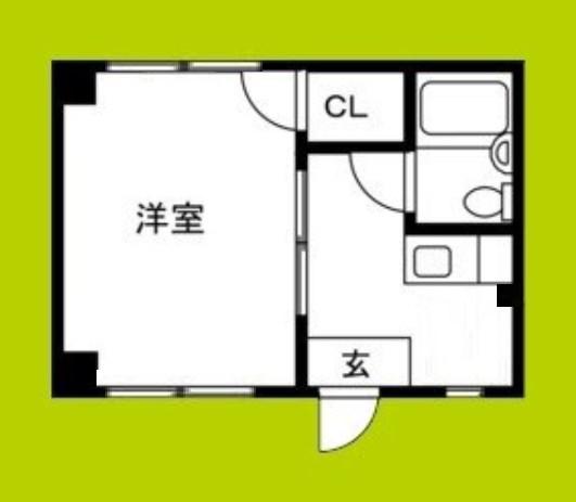 マンション池田(1K/3階)の間取り写真