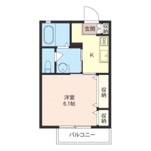 サニーメゾン(1K/1階)の間取り写真