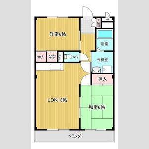 セシール(2LDK/3階)の間取り写真