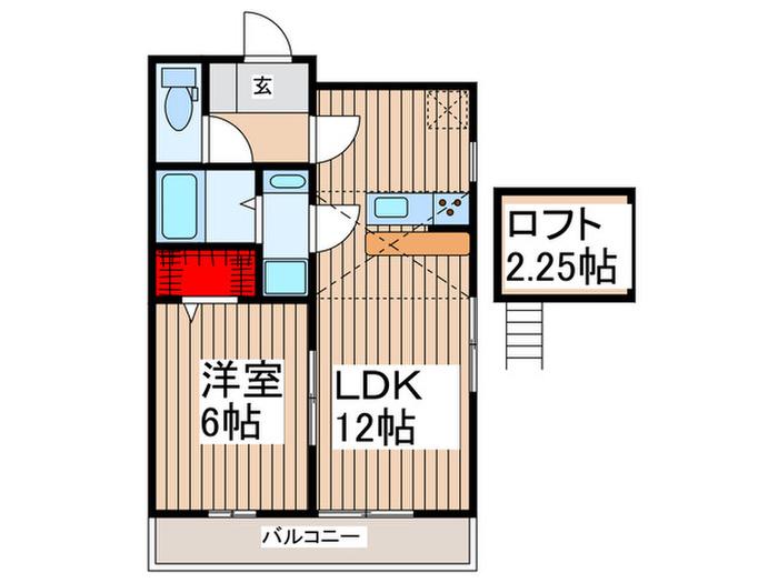 JEWELS(1LDK/3階)の間取り写真