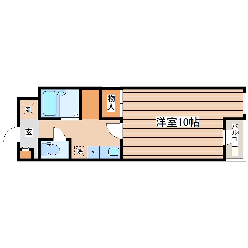 MS一番町ハイツ(1K/3階)の間取り写真