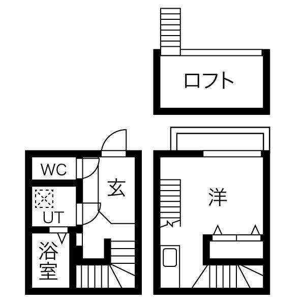 コンフォート本陣(ワンルーム/1階)の間取り写真