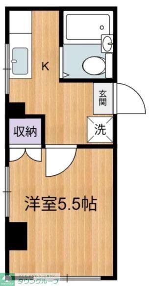 サンライズ須崎(1K/1階)の間取り写真