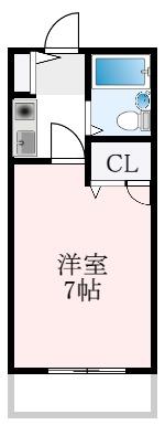 エスティライフ喜志駅前(1K/4階)の間取り写真