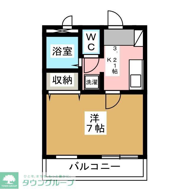 ラヴィルユウゼン(1K/1階)の間取り写真