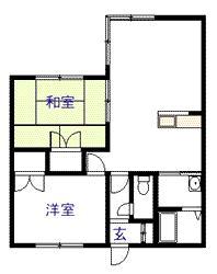 プラスA(2LDK/1階)の間取り写真