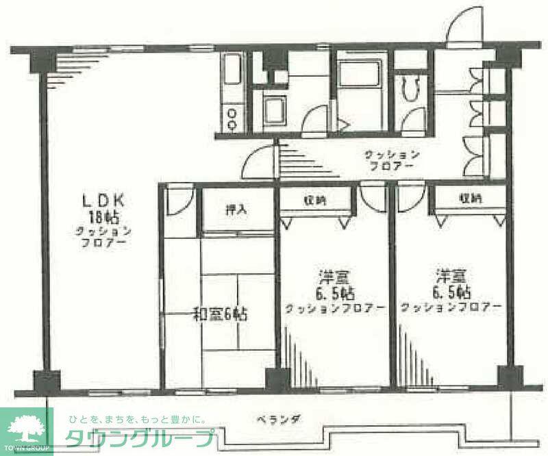 希望ケ丘ハイム(3LDK/2階)の間取り写真