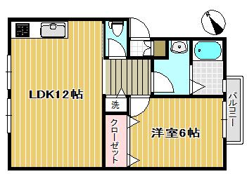 パルクメゾンSK(1LDK/1階)の間取り写真