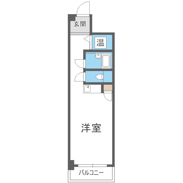 順慶町アーバンライフ(ワンルーム/4階)の間取り写真