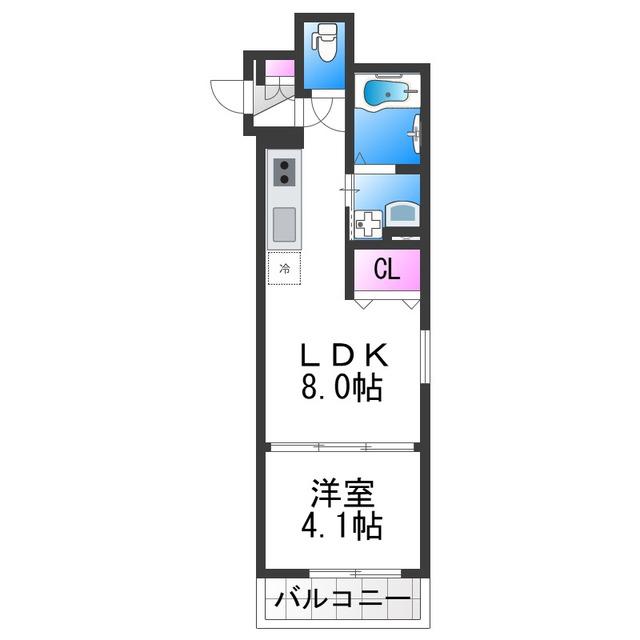 サウスブルー我孫子(1LDK/1階)の間取り写真
