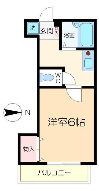 メゾンクロダ(1K/3階)の間取り写真